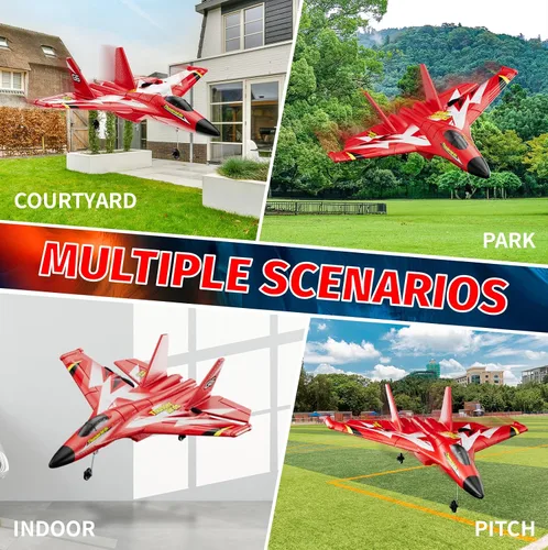 Miniatura 7 de 4DRC Avión RC de Espuma para Niños y Adultos, Avión de Control Remoto RC Jet Helicóptero Drone Avión para Niños y Adultos Principiantes, Caza RC