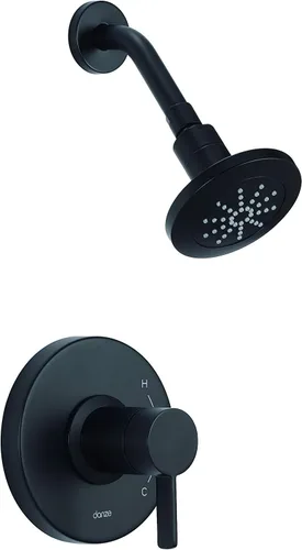 Gerber Kit de molduras de ducha de fontanería Amalfi y cartucho Treysta Negro satinado