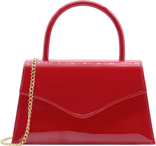 Miniatura 21 de Bolso de noche para mujer, bolso de mano para fiesta nupcial, bolsos de cóctel y baile de graduación con charol