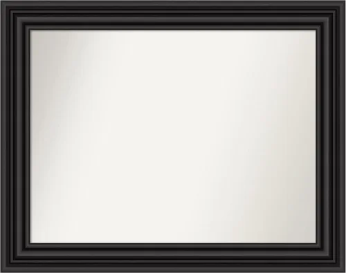 Miniatura 12 de Amanti Art Espejo personalizado, espejo de baño negro puente, espejo de pared o espejo de tocador de baño sobre el fregadero (26 x 26 pulgadas)