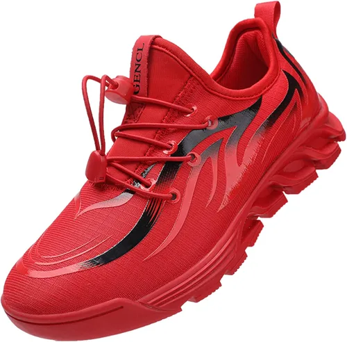 GENCL Tenis de moda para niñas y niños con suela de goma, transpirables y antideslizantes, zapatos casuales para niños, con forro de tela y