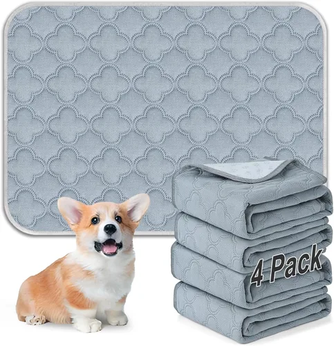 Miniatura 48 de FunFurry Forro lavable para jaula de conejillo de indias, paquete de 4 almohadillas reutilizables y lavables, ropa de cama impermeable