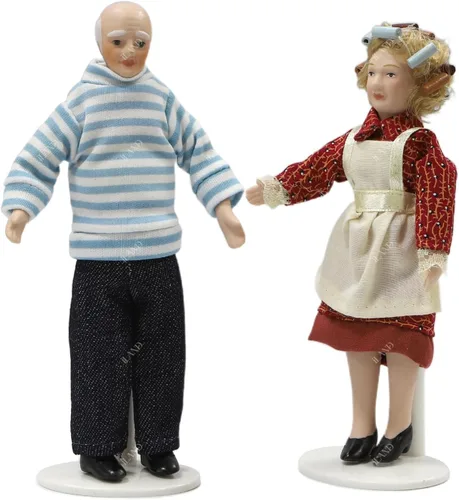 Miniatura 6 de iland Casa de muñecas para 1 12 accesorios a escala 1, figuras en miniatura de 6 pulgadas para mini-casa, figuras de gente pequeña, mini casa