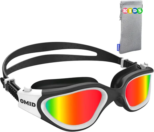 Miniatura 20 de OMID Kids Swim Goggles, P2mini Polarized Swimming Goggles Comfortable for Age 6-14