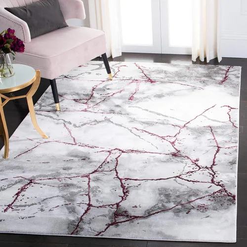 Miniatura 20 de SAFAVIEH Craft Collection Alfombra de Acento - 2' x 3', Gris y Azul, Diseño Contemporáneo, Resistente a las Manchas, Ideal para Áreas de Alto