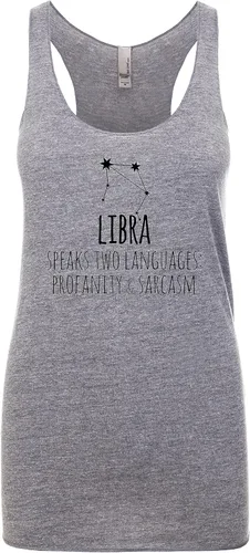 Miniatura 14 de Camiseta sin mangas con espalda cruzada para mujer, regalo para ella, camisas con refranes, camiseta de yoga, zodiaco