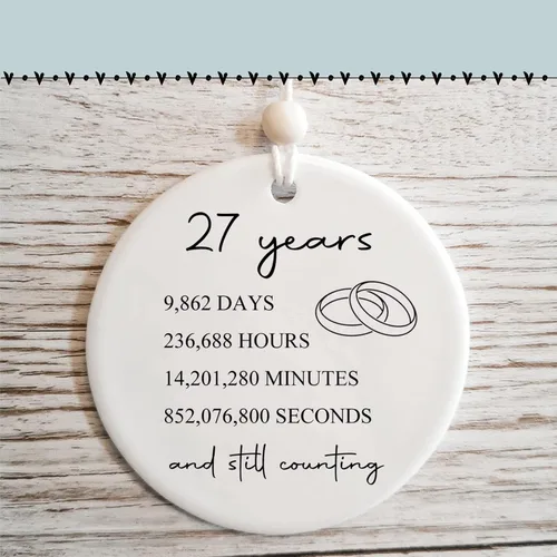 Miniatura 10 de 26º aniversario de bodas para ella o él, regalo de matrimonio de 26 años para pareja o padres, regalo de aniversario con fotos para esposa y esposo