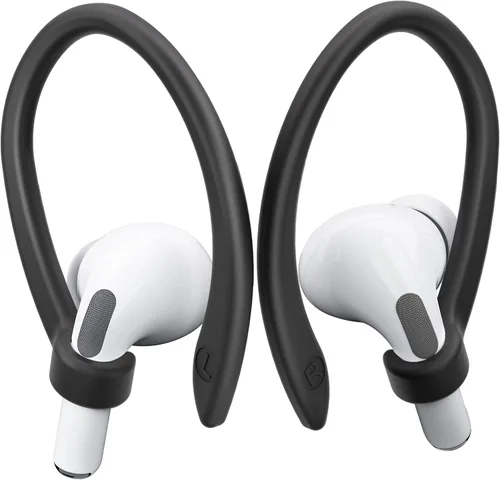 2 pares de ganchos para orejas de AirPods para AirPods Pro 2, AirPods Pro, AirPods 4, 3, 2 y 1, ganchos deportivos con clip antideslizantes