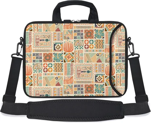 Miniatura 28 de RICHEN - Bolso cruzado con asa para laptops, iPads, libros electrónicos y tabletas infantiles, con bolsillo Flores
