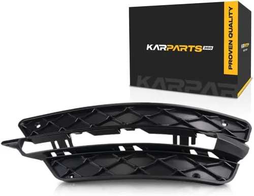 KarParts360 Para Mercedes-Benz C250/C300/C350 Cubierta de luz antiniebla 2012 2013 2014 Lado del conductor exterior | Textura negra | con Sport |