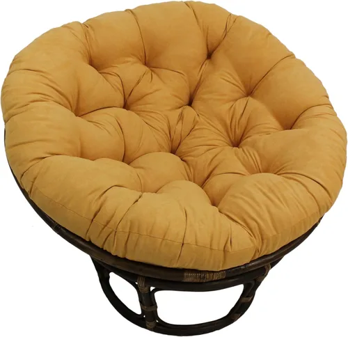 Miniatura 12 de Cojín de microgamuza para sillón papasan, color sólido, de Blazing Needles Vino tinto