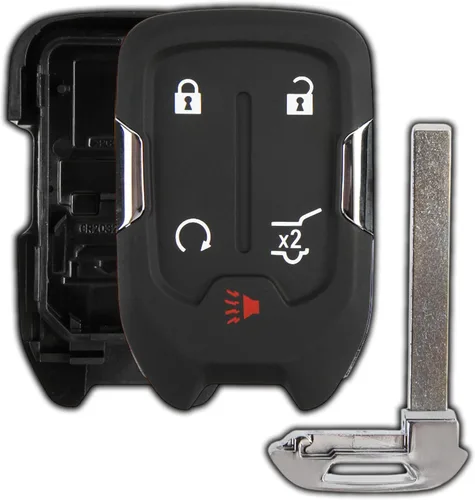 KeylessOption Funda para llavero de repuesto para Chevrolet Chevy Silverado Suburban Tahoe GMC Yukon 2015, 2016, 2017, 2018, 2019, 2020, 2021,