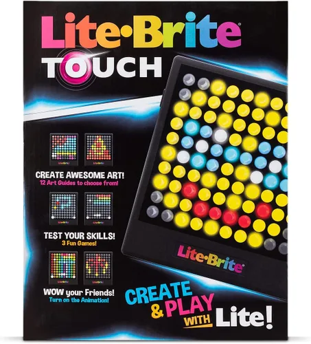 Miniatura 9 de Lite-Brite Touch - Crea, Juega y Anima - Juguete Portátil de Aprendizaje Sensorial STEM Iluminado, Juguete Creativo STEM de Arte para Niñas, Niños