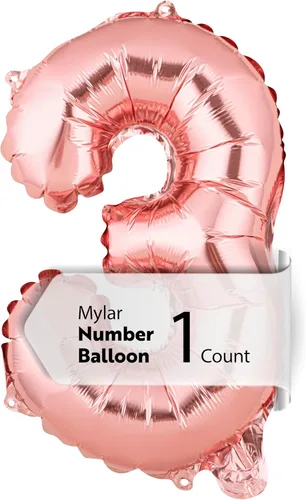 Miniatura 58 de Restaurantware-Balloonify Globo de Número de 16 Pulgadas, 1 Globo Digital para Fiesta - Número 5, Auto-Sellado, Acabado de Mylar de Folio Dorado, Oro