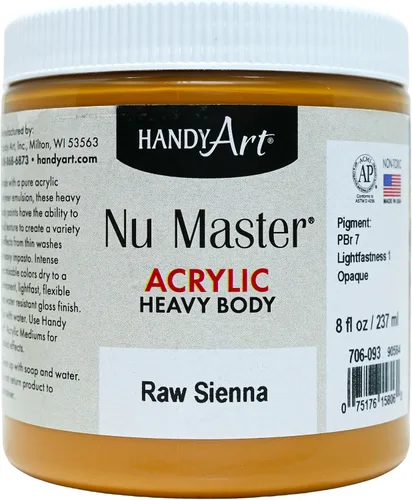 Miniatura 27 de Handy Art Nu Master - Pintura acrílica de cuerpo pesado, 8 onzas, carmesí Alizarin