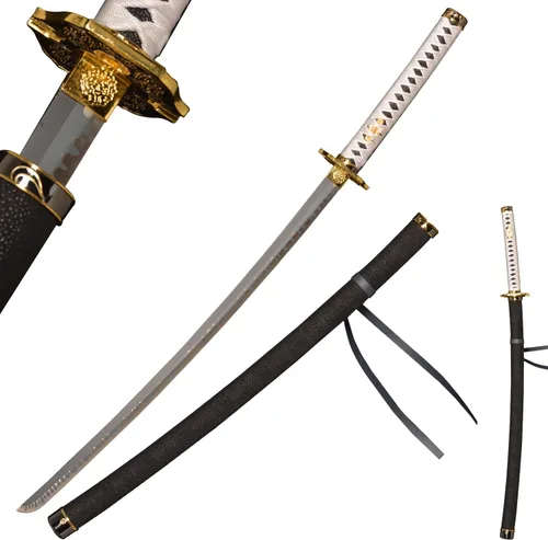 Sword fort Espadas réplicas de acero inoxidable - Espada Katana de Vergil Demonio, de Dante Yamato, tipo anime y cosplay, metal real, versión