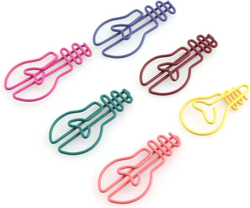Paquete de 60 clips de papel divertidos con forma de bombilla creativa, multicolor, ideal para coleccionistas, marcadores, soporte para documentos,