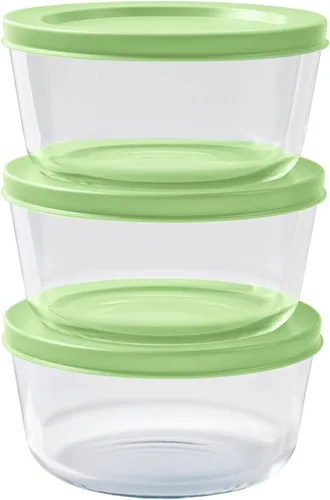 Miniatura 53 de Juego de 8 recipientes de vidrio para almacenamiento de alimentos (4 recipientes + 4 tapas sin BPA), 6.5 tazas, a prueba de fugas, aptos