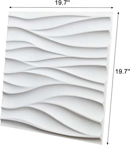 Miniatura 103 de Art3d Panel de Pared de Diamante 3D de PVC Dentado a Juego-Negro Mate, para Decoración Interior Residencial y Comercial Diamante mate negro