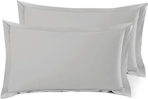 Miniatura 85 de Nestl Juego de 2 fundas tipo sham de almohada suaves - Fundas de almohada de microfibra de doble cepillado - Fundas de almohada de cama premium