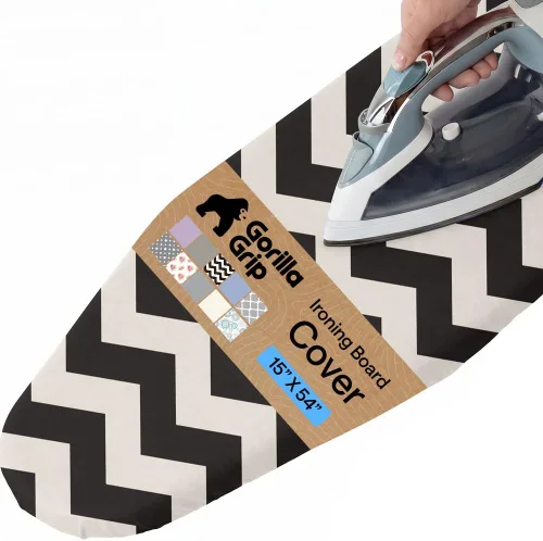 Miniatura 20 de GORILLA GRIP The Original - Funda y almohadilla para tabla de planchar, revestimiento de silicona, acolchado grueso resistente a la quemadura, Gris