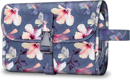 Fintie Bolsa de viaje portátil para cosméticos y artículos de aseo, gran organizador colgante resistente al agua para maquillaje y almacenamiento