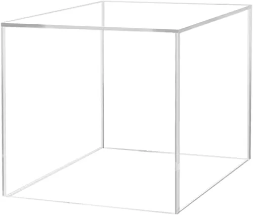 Miniatura 22 de Caja de exhibición de acrílico transparente de 8 x 8 x 12 pulgadas con un lado abierto, versátil contenedor de almacenamiento de productos Lucite