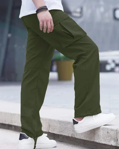 Miniatura 3 de LYRXXX Pantalones Cargo Casuales para Hombre Pantalones de Senderismo Pantalones de Entrenamiento Joggers Sudaderas para Hombres