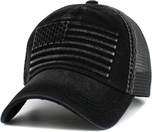 Miniatura 129 de KBETHOS Tactical Operator Collection USA Fishing Mesh Ballcap Flag Patch America Outdoors Trucker Baseball Cap