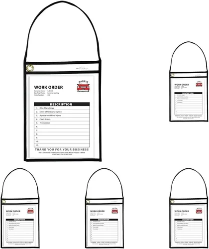 Miniatura 8 de C-Line Soporte para billetes de tienda de 1 bolsillo con setrap, costuras negras, 75 hojas, 9 x 12, 15/caja