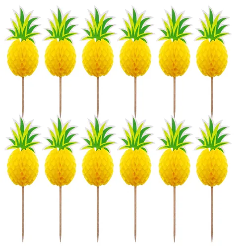 Miniatura 4 de 100 piezas de flamenco 3D para cupcakes, palillos de frutas, decoración de pasteles para Luau Hawaii, cumpleaños, boda, fiesta en la playa (flamenco)