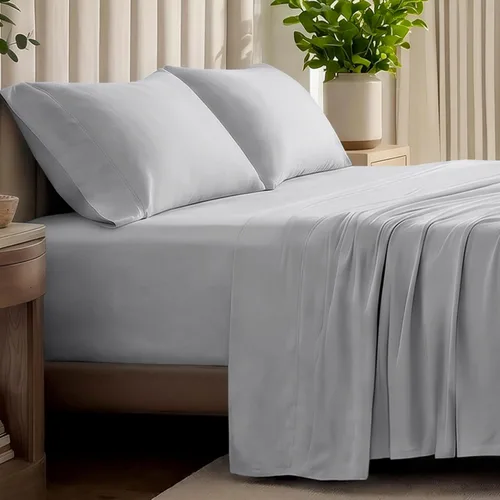 Miniatura 15 de Bare Home - Juego de sábanas de jersey 100% algodón orgánico, ultra suave, 100% algodón - Juego de sábanas y funda de almohada - Sábanas de bolsillo