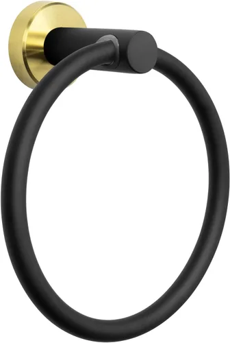 NearMoon Anillo de Toalla de Baño, Accesorios de Ferretería de Baño - Soporte de Toalla de Mano de Acero Inoxidable Engrosado para Baño, Colgador de