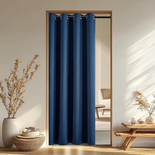 Miniatura 62 de IGEMAEVE Cortinas 100% opacas de 108 pulgadas de largo para dormitorio, juego de 2 paneles de cortinas opacas con bolsillo para barra y pestaña