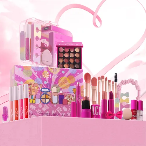 Miniatura 2 de Kit de maquillaje todo en uno rosa intenso para mujeres, kit completo, regalo de maquillaje para el día de la madre, para mujeres y niñas, paquete