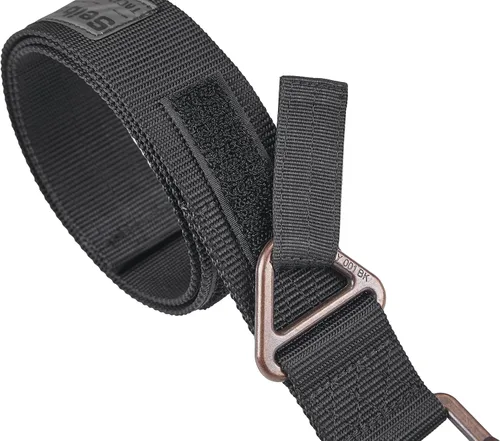 Miniatura 5 de Seibertron Hombres Utility TDU 1.75 pulgadas Nylon Tactical CQB/Rigger's Militar Combat Duty Cinturón Hebilla de Metal Negro