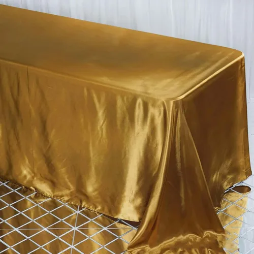 Miniatura 37 de Efavormart - Mantel rectangular de satén, 90 x 132 pulgadas, suave, oblongo, lavable, mantel decorativo de tela sedosa para bodas, fiestas, Plata