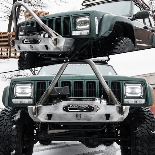 Miniatura 4 de Faros delanteros 5x7 7x6 H6054 con señal de giro amarilla blanca DRL para Jeep Wrangler YJ Cherokee XJ Ford Chevy GMC Toyota Nissan Pickup Truck
