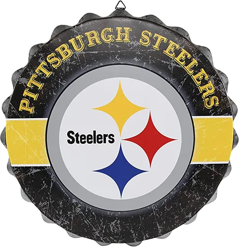 Miniatura 16 de NFL Team Logo Distressed Metal Hanging Wall Bottle Cap Sign