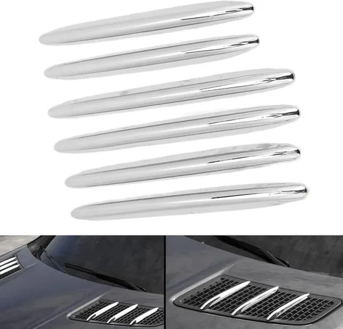 Miniatura 5 de Fydun Cubierta de rejilla de ventilación para capó del motor de automóvil, accesorios cromados R172 SLK 2011‑2019