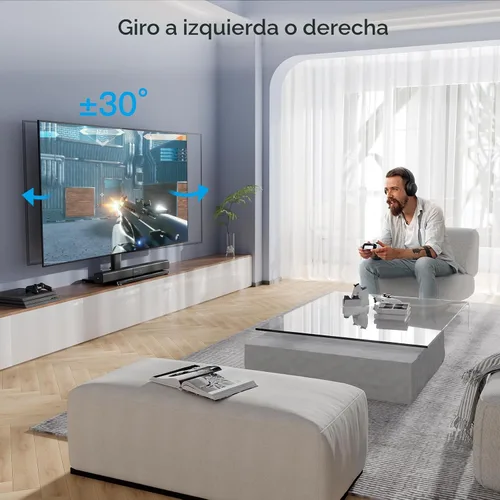Miniatura 5 de PERLESMITH Patas giratorias universales para televisores LED LCD de 24 a 60 pulgadas, soporte de montaje de televisión ajustable en altura con base