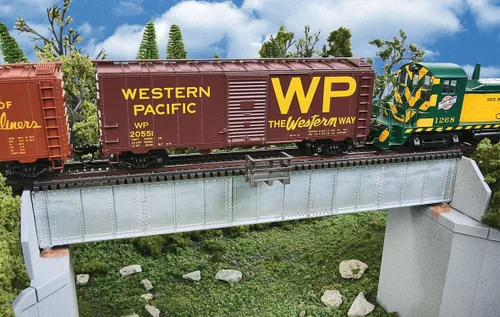 Miniatura 15 de Walthers Cornerstone Serie Kit Caballete de Escala HO con Puente de Viga de Cubierta de Acero