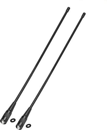 Miniatura 10 de Bingfu Antena de radio de doble banda VHF UHF 136-174MHz 400-470MHz Radio de dos vías Walkie Talkie Antena flexible de látigo SMA hembra para radios