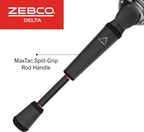 Miniatura 6 de Zebco Delta Spincast - Combo de carrete y caña de pescar, embrague instantáneo antirretroceso, recuperación cambiable a la derecha o izquierda