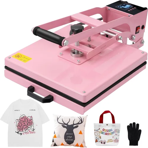 SmarketBuy - Prensa de calor de 15x15 pulgadas para camisetas, máquina de prensa de calor deslizable de 1400W, máquina de prensa de calor tipo