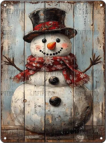 Miniatura 16 de Letreros de Navidad de Metal Vintage de Lata, May You Never to Too Grown Up to Search The Skies Christmas Eve 8x12 Pulgadas Arte Rústico de Pared
