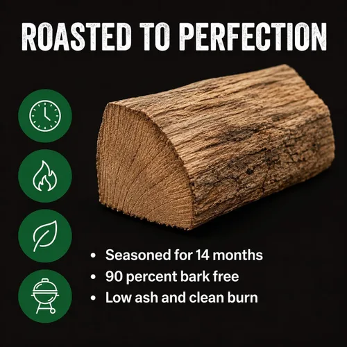 Miniatura 5 de Trozos de madera de almendro para ahumar de 1 a 2 pulgadas, 100% tostados, trozos de barbacoa premium para ahumar y asar a la parrilla, perfectos