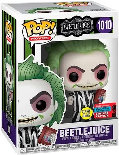 Miniatura 4 de Funko Películas POP! #1010 - Beetlejuice [Manual del GIT recientemente fallecido] NYCC 2020 Exclusivo compartido