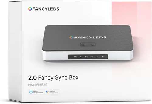 Caja de sincronización Fancy Sync Box Iluminación ambiental de TV Caja de sincronización HDMI 2.0 para todos los tamaños de TV Fancyleds (44" a 55")