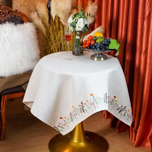 Miniatura 3 de ARTABLE Mantel pequeño de encaje de macramé de otoño y Navidad, para Acción de Gracias, al aire libre, granja, rústico, cocina, fiesta, cumpleaños